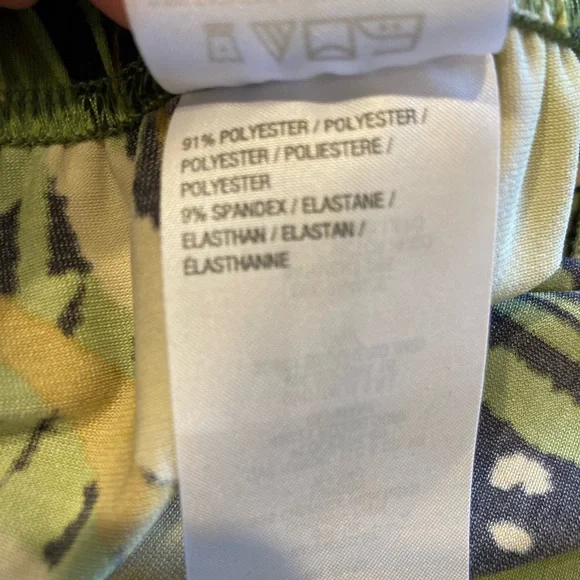 Bob Mackie wearable art large wide leg tropical pants - Picture 3 of 7